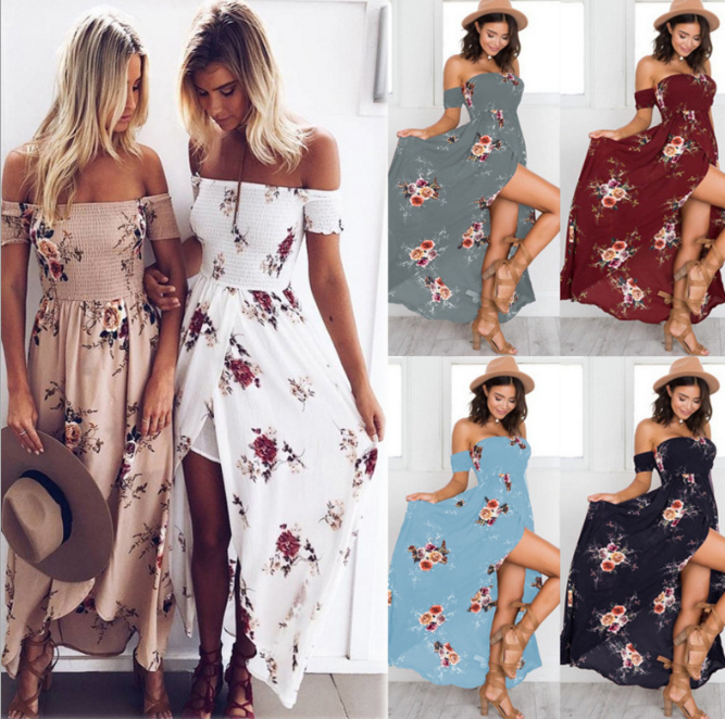 Summer maxi dresses off the shoulder online